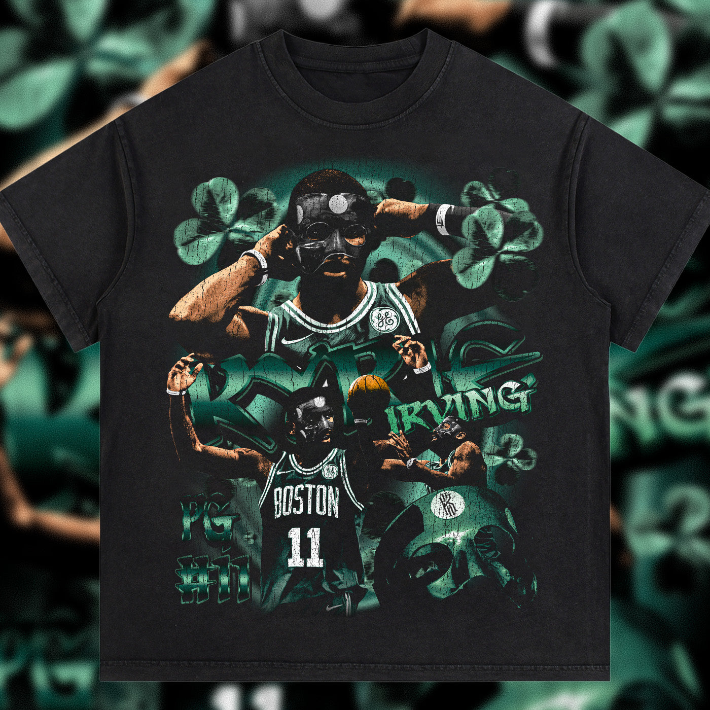 Kyrie Irving "MASKED CELTIC" Graphic Tee