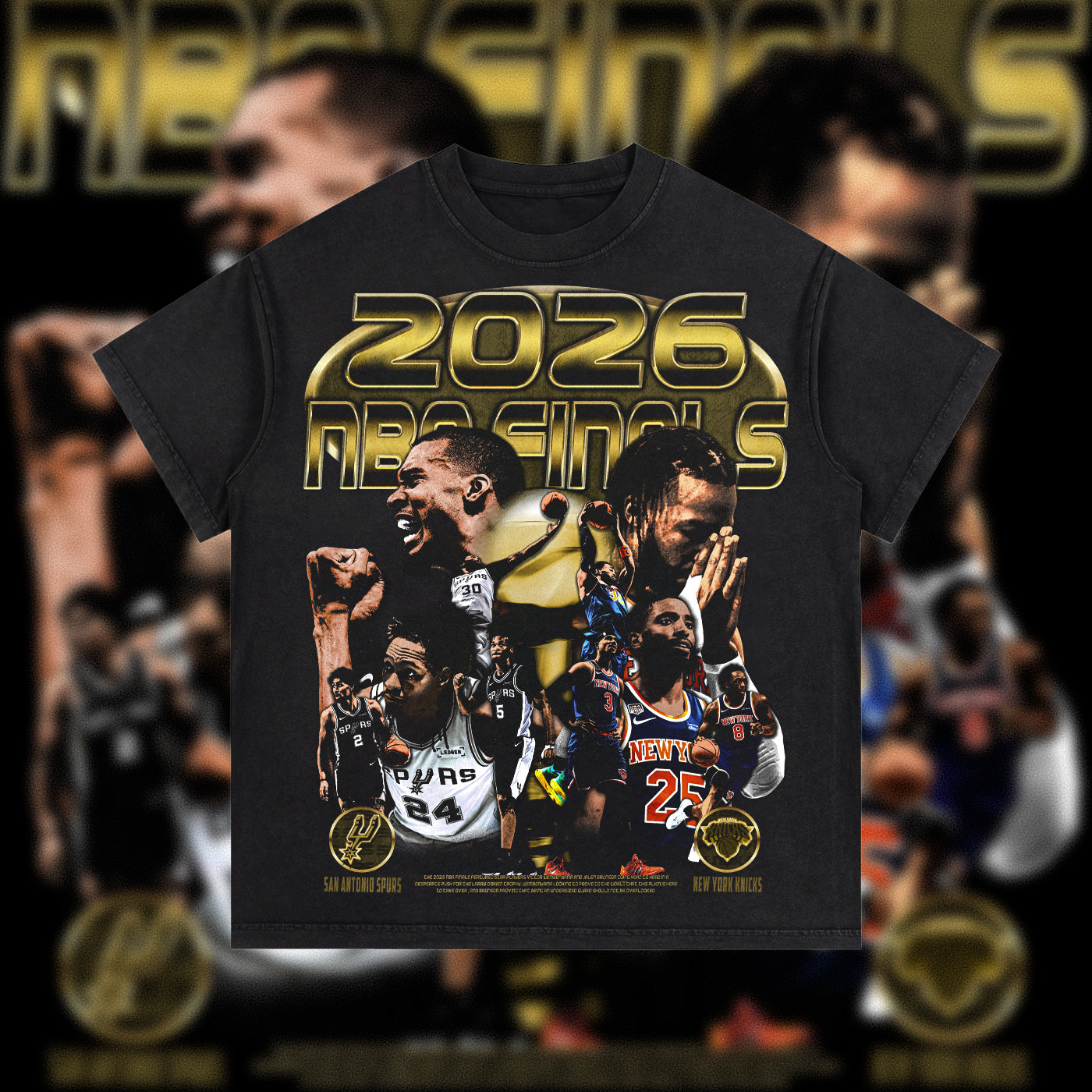 Spurs vs. Knicks 2026 NBA FINALS Graphic Tee